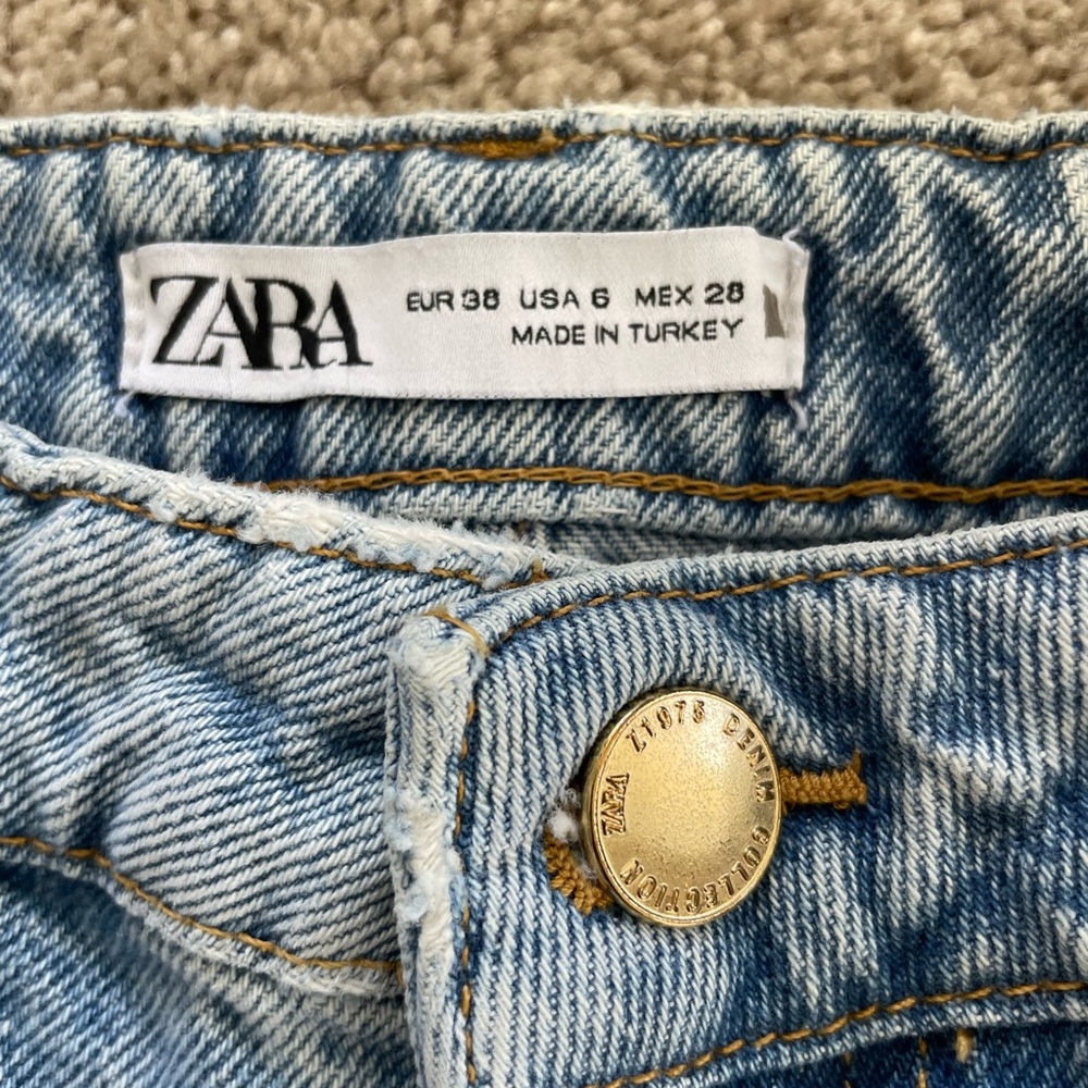 Zara Blue Straight Leg Jeans